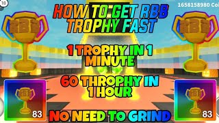 HOW TO GET RB BATTLES TROPHY FAST / NO NEED TO GRIND / 1 TROPHY IN JUST A MINITUE | ROBLOX ISLANDS