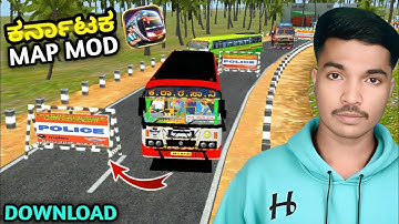 How To Add Karnataka Map Mod In Bus simulator Indonesia Kannada!