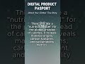 Digital Product Passport #fashion #circulareconomy #europe #fashiontech #transparency