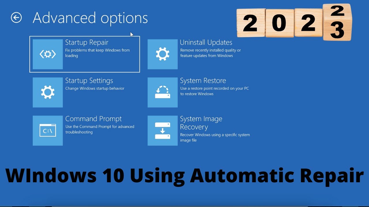 How to Repair Windows 10 Using Automatic Repair [Full Tutorial] - YouTube