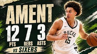 Nate Ament 12 pts 7 rebs 3 asts vs Sixers 2026 Summer League