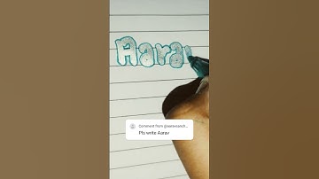 comment your name I am waiting #aarav #thependream #calligraphy