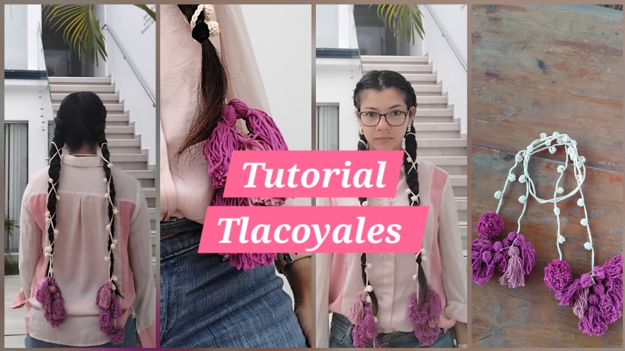 Tutorial tlacoyales | Trenza tu cabello con amor #crochet #tlacoyales #oaxaca #pink 