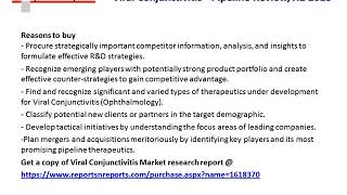 Viral Conjunctivitis Market 2018 Stage Development, Drug Target, Future Forecasts