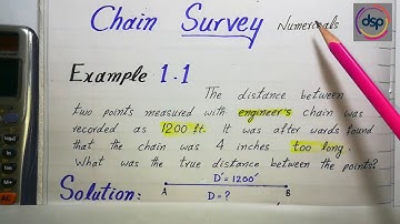 Chain Survey to find True Length | Errors in Chain Surveying Numerical | Survey in Hindi | Lecture 1