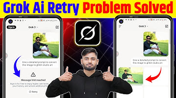 Grok Ai Me Retry Ki Problem Kaise Theek Kare | How To Fix Oops Retry Problem | grok glitch problem