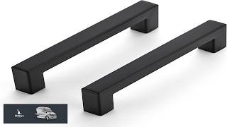 Ravinte 30 Pack 4 Inch Kitchen Square Cabinet Handles Matte Black Pulls