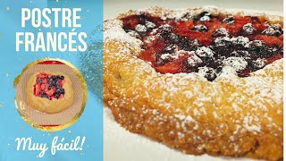 Postre con frutas fácil | Postre Francés | GALETTE SIN HUEVO | Postre para principiantes | con fresa