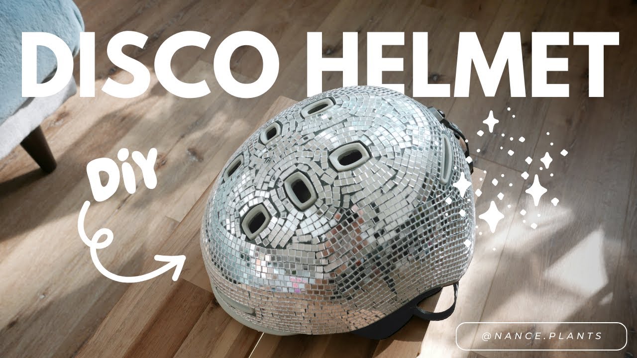 disco ball helmet snowboard with Retractable Visor Disco Ball Ski Helmet: DIY