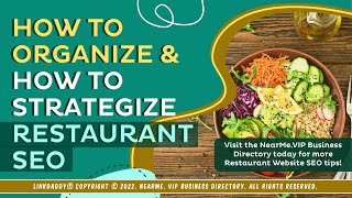 How To Organize   How To Strategize Restaurant SEO