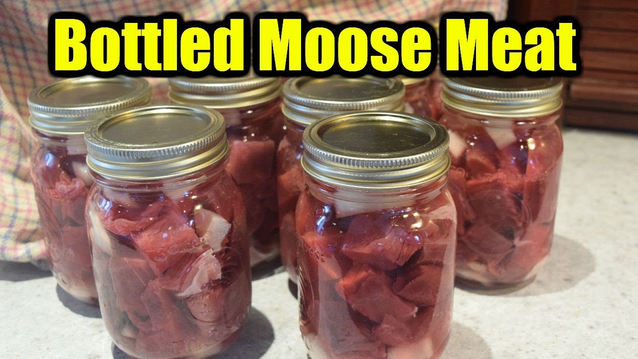 Bottle Moose Meat Preserving Wild Game