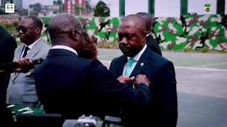 cérémonie du premier contingent paramilitaire des eaux et forets