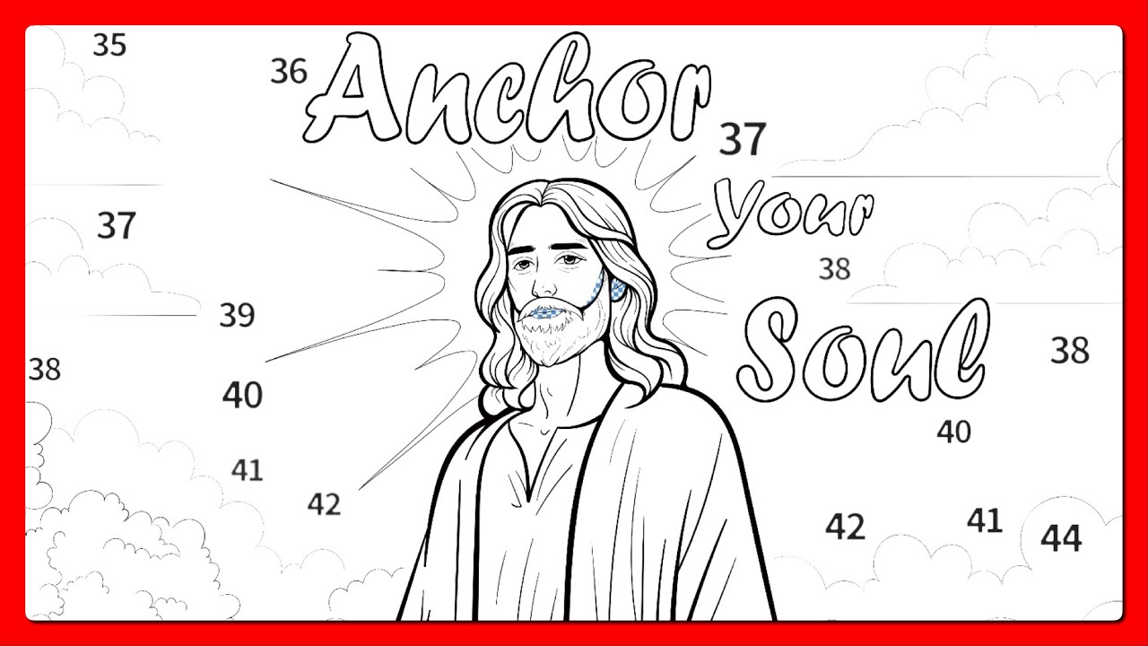 Color by Number Jesus Anchor your Soul Calm Color app 