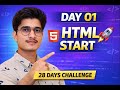 Day 01 | 28 Days Frontend Challenge (February) 🚀 | HTML Basics Start