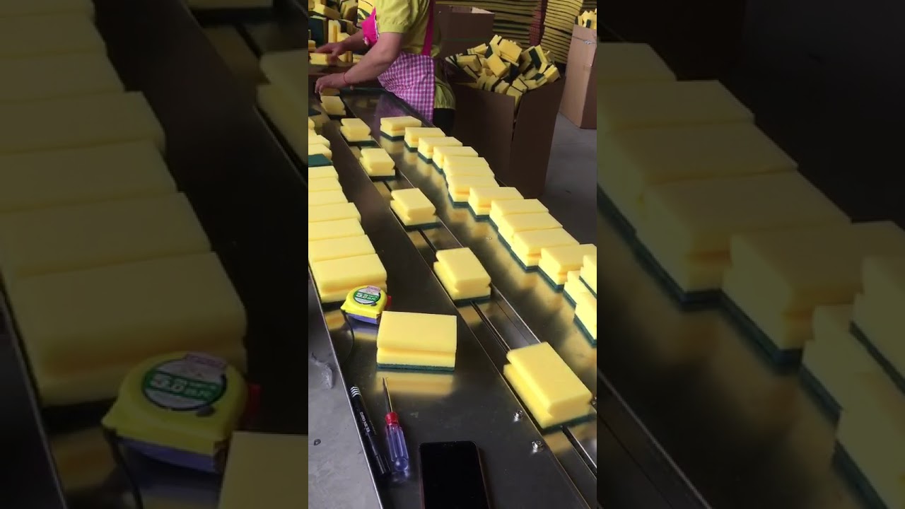 Sponge packaging machine