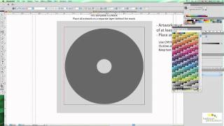 Setup CD DVD label for silkscreen printing