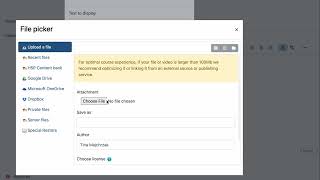 Add Zip File to Moodle Forum Post