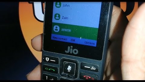 How to save number in Hindi on Jio phone !! How to save number in Hindi on Jio phone F220B