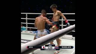 HOLY Hyu 🤯 The Japanese phenom styles on Suablack to improve to 5-0 in ONE! #ONEFightNight41