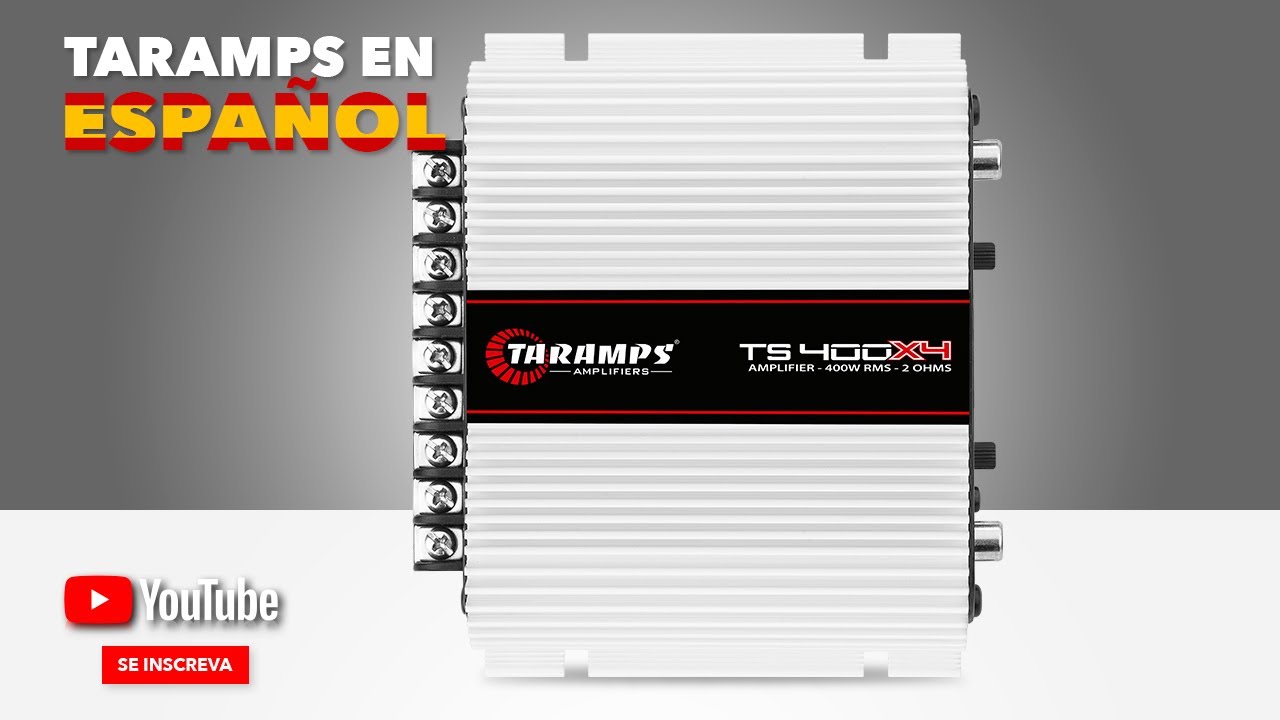 Amplificador Taramps 400 Watts RMS Modelo TS 400x4 y Ejemplos | Taramps