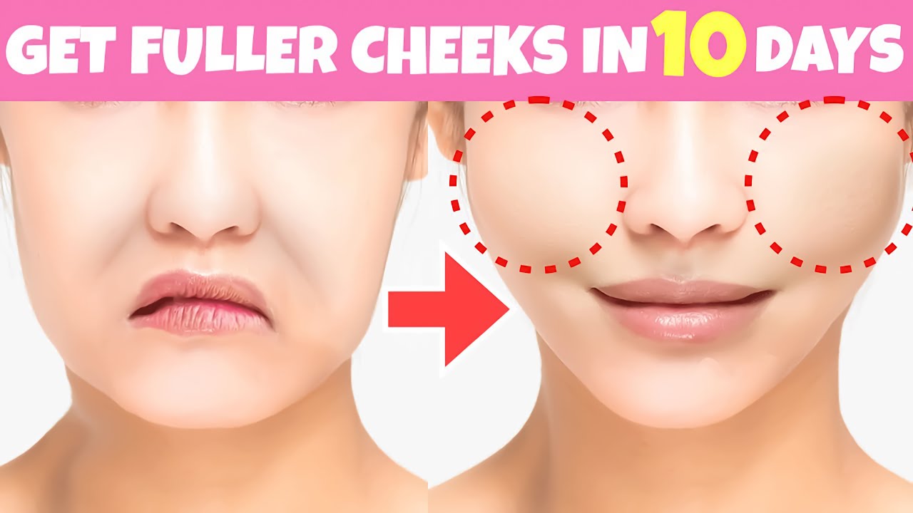 Get Chubby \u0026 Fuller Cheeks Naturally With This Exercises \u0026 Massage! Prevent Sagging Jowls, Cheeks!