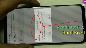 Realme XT, X, Hard Reset pattern and password unlock