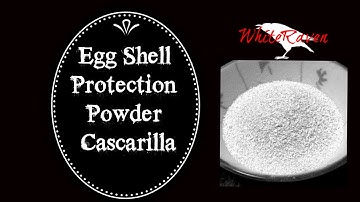 Eggshell protection powder. Cascarilla!