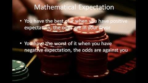 Play To Win At Poker With Mathematical Expectation