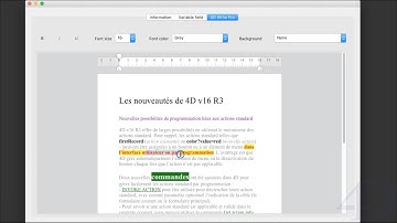 Easily design your 4D Write Pro toolbar with standard actions