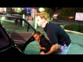 Michael myers Scaring kid s at the has station