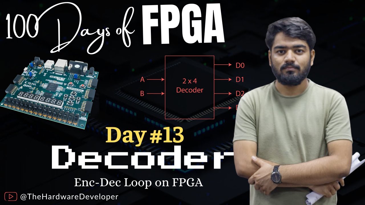 How to implement Decoder on FPGA | 100 Days of FPGA - YouTube