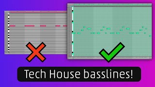 How to make Tech House basslines that work
