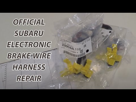 Subaru Electronic Brake Blinking Light & Harness Repair