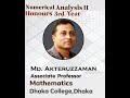 MAT306,Numerical Analysis II,Power Method,Lec#01, Md.Akteruzzaman, Associate Professor,Dhaka College