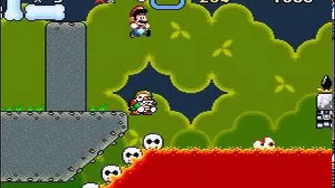 SMW Christmas Contest Level (Outsides with lava)