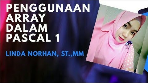 Materi struktur data  Array dalam pascal (1)