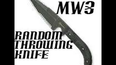 MW3 Random throwing knife kill