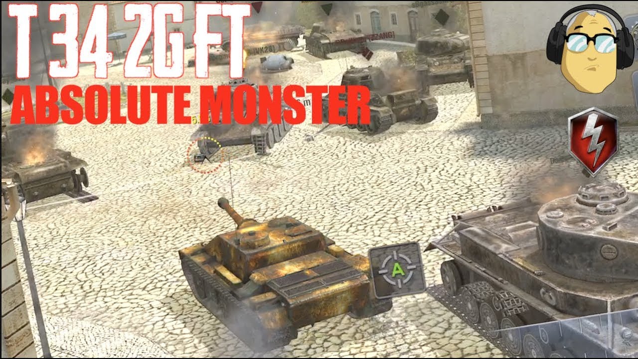 wotblitz T-34-2G-FT REVIEW WHAT A MONSTER WORLD OF TANKS BLITZ