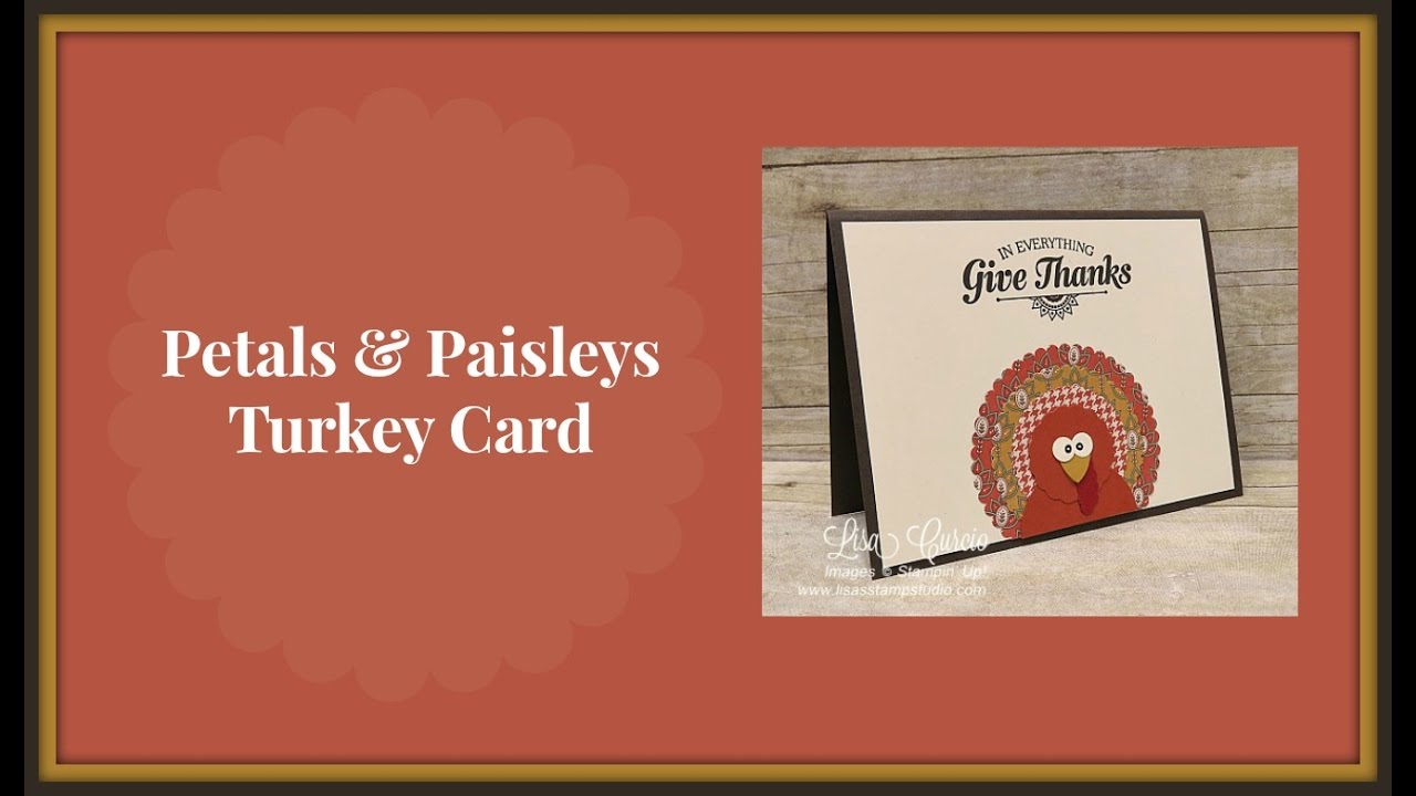 Petals & Paisleys Turkey Card