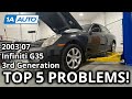 Top 5 Problems Infiniti G35 Sedan 3rd Generation 2003-07