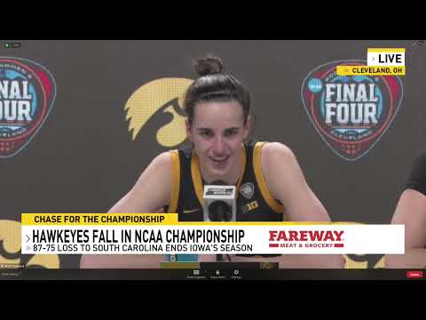 LIVE POSTGAME: Hawkeyes fall in NCAA Championship, ending Caitlin Clark's historic career at Iowa