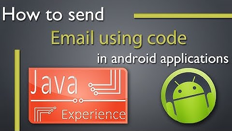 Send Email from android app tutorial