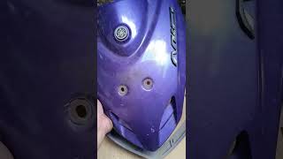 DIY repaint using samurai primer gray, candy violet , top clear coat! mio sporty | project kobe 4