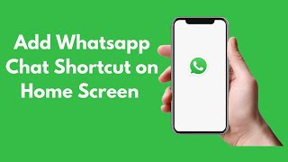 How to Add Whatsapp Chat Shortcut on Home Screen iPhone (2021) screenshot 2