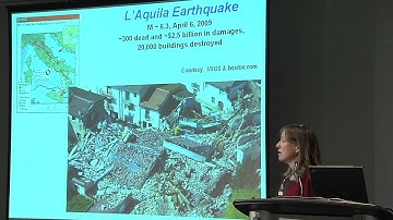 Prof. Kristy Tiampo of UWO speaks at Workshop on Seismic Hazard and Microzonation