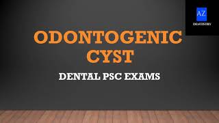 MCQs on Oral Pathology - Odontogenic cyst /Dental Surgeon Exam screenshot 1