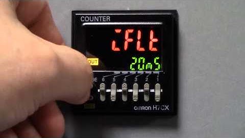 Omron H7CX_N Digital Counter Advanced Function Programming