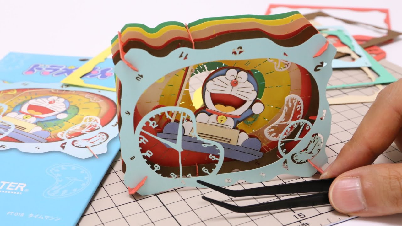 Doraemon Time Machine Diy Paper Craft Paper Theater Youtube