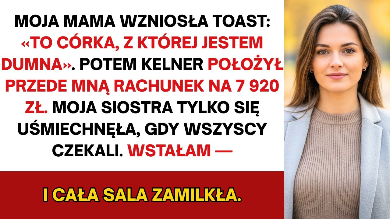Na urodzinach siostry mama: „To córka, z której jestem dumna” — wręczyła mi rachunek 7 920 zł teraz.