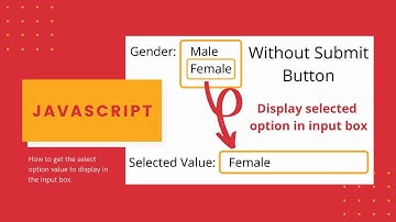 How to get the Selected Value from dropdown menu without submit button in JavaScript